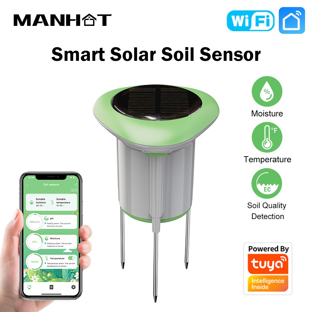 Smart Garden Solar - Sensor de Solo Solar Inteligente MANHOT