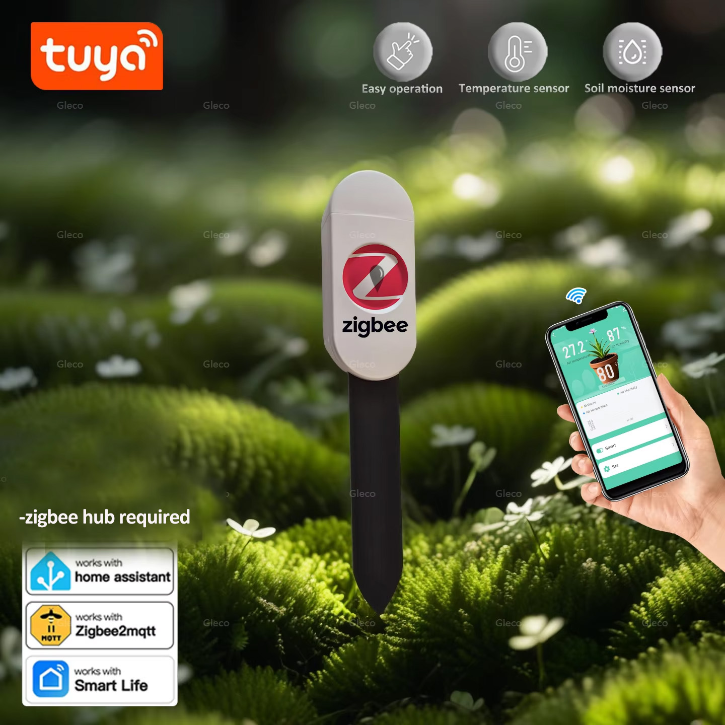 Smart Garden Products - Sensor de Umidade do Solo Tuya
