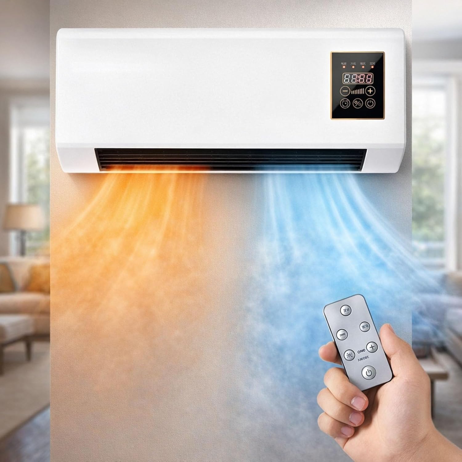 Smart Garden Rooms - Ventilador de Ar Condicionado Portátil Montado