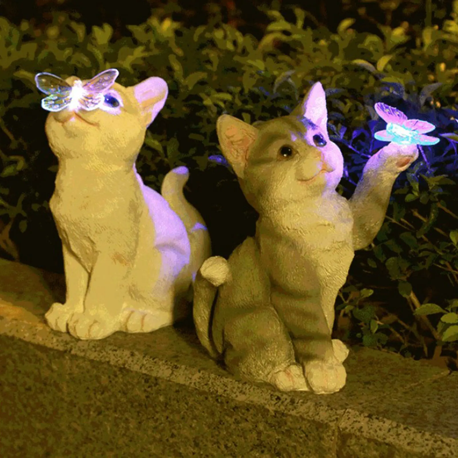 Smart Garden Solar - Escultura de gato ao ar livre