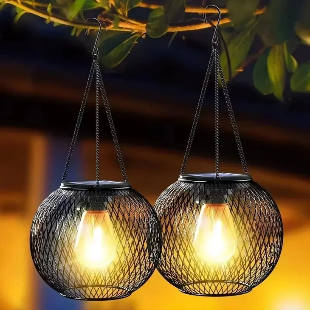 Smart Garden Solar - Lanterna Solar de Ferro para Exterior,