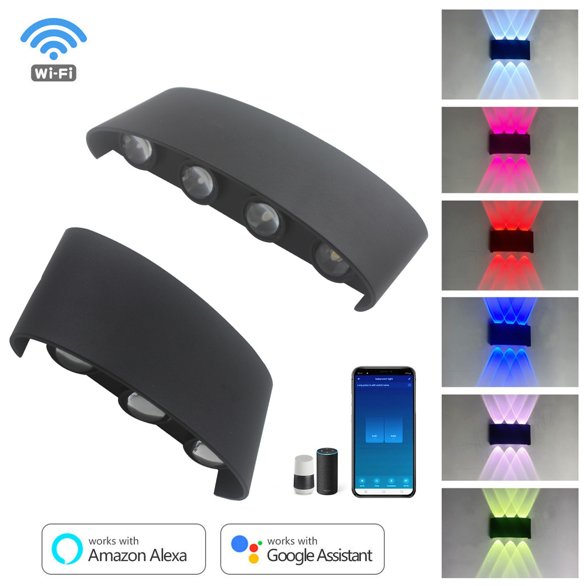 6w 8w rgbw para cima para baix - Smart Garden Rooms avaliação e preço