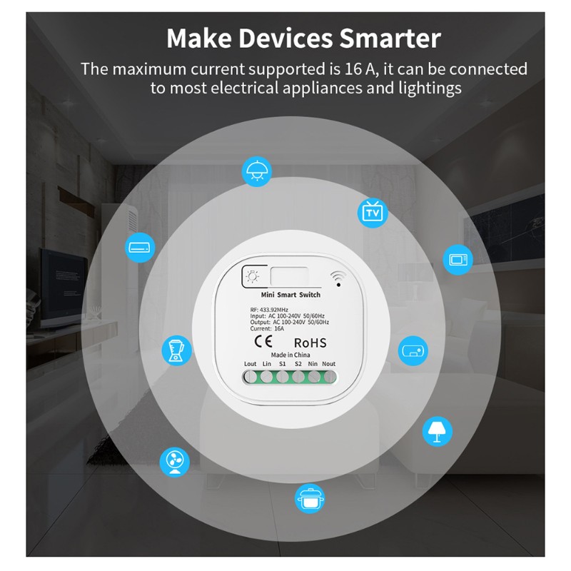 Interruptor de Luz ABGR com Co - Smart Garden Rooms avaliação e preço