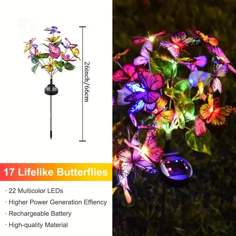 Solar led borboleta luzes do j - Smart Garden Solar avaliação e preço