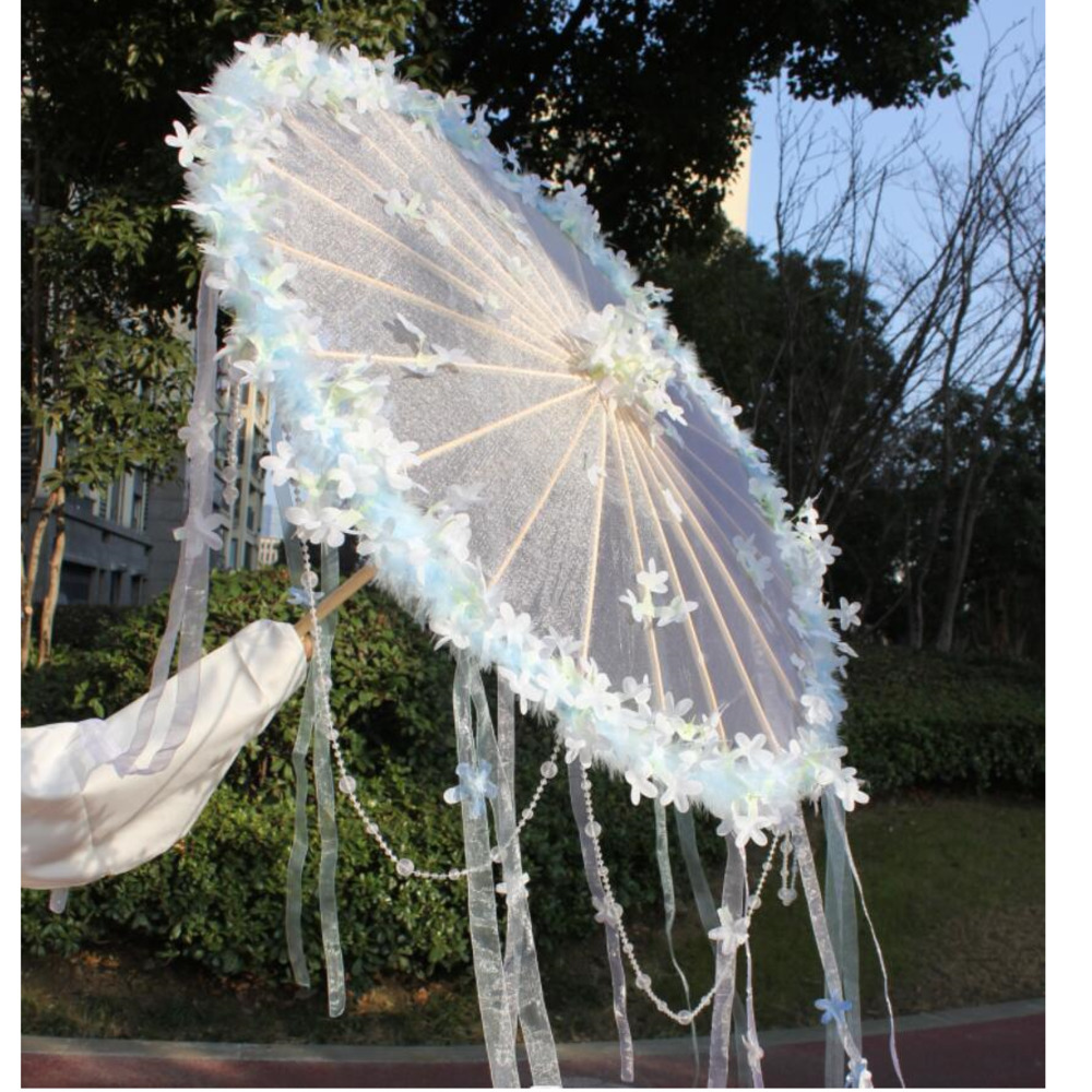 Hanfu flor à prova dwaterproof - Smart Garden Umbrella avaliação e preço