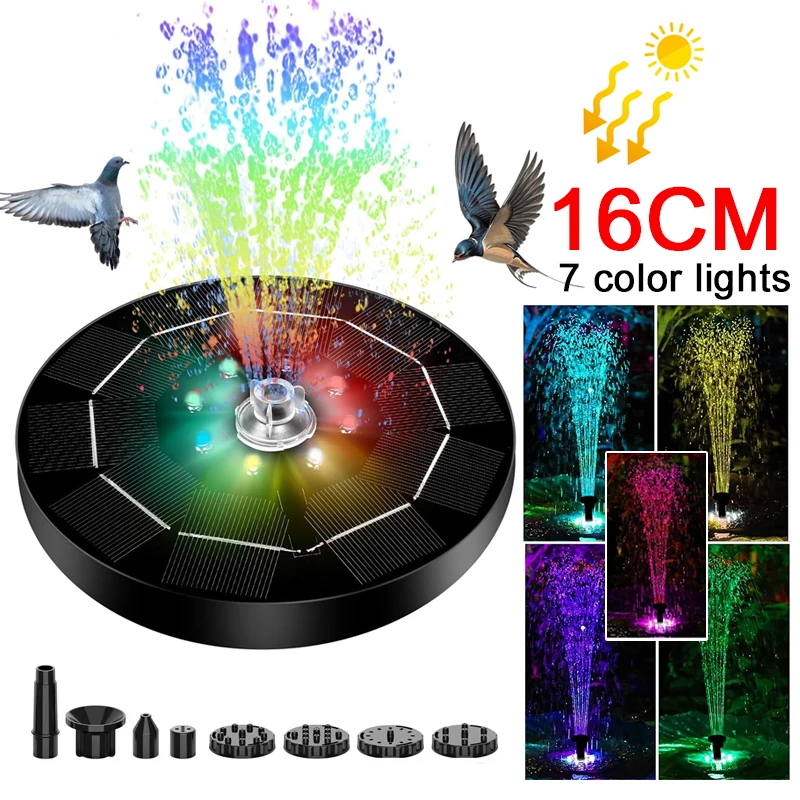 Solar Rotating LED Fountain Li - Smart Garden Solar avaliação e preço