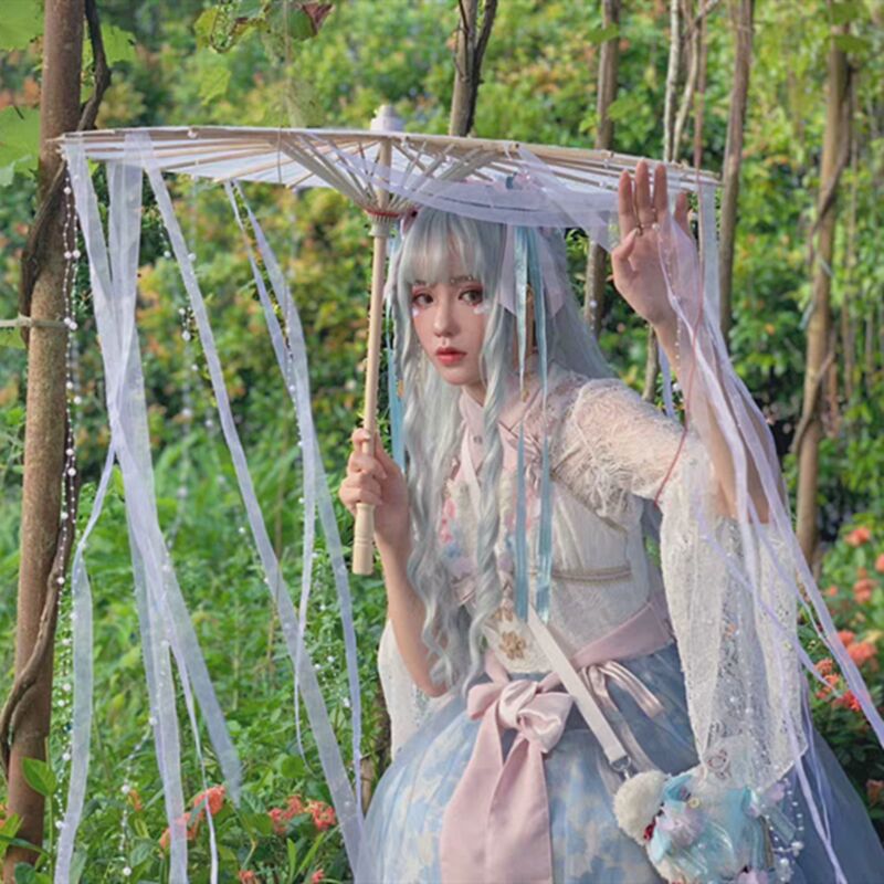 Pano de seda cosplay guarda-ch - Smart Garden Umbrella avaliação e preço