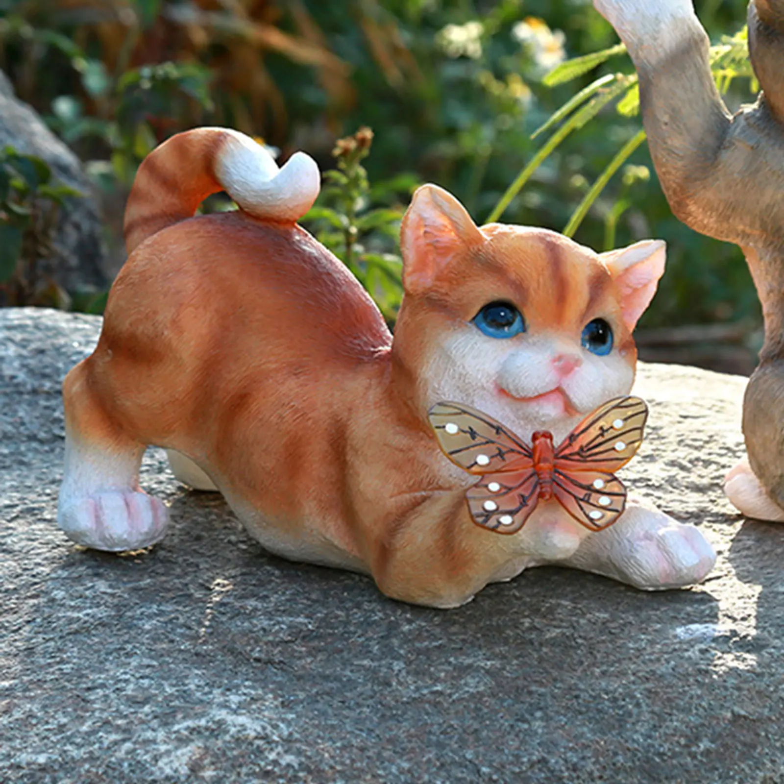 Escultura de gato ao ar livre  - Smart Garden Solar avaliação e preço