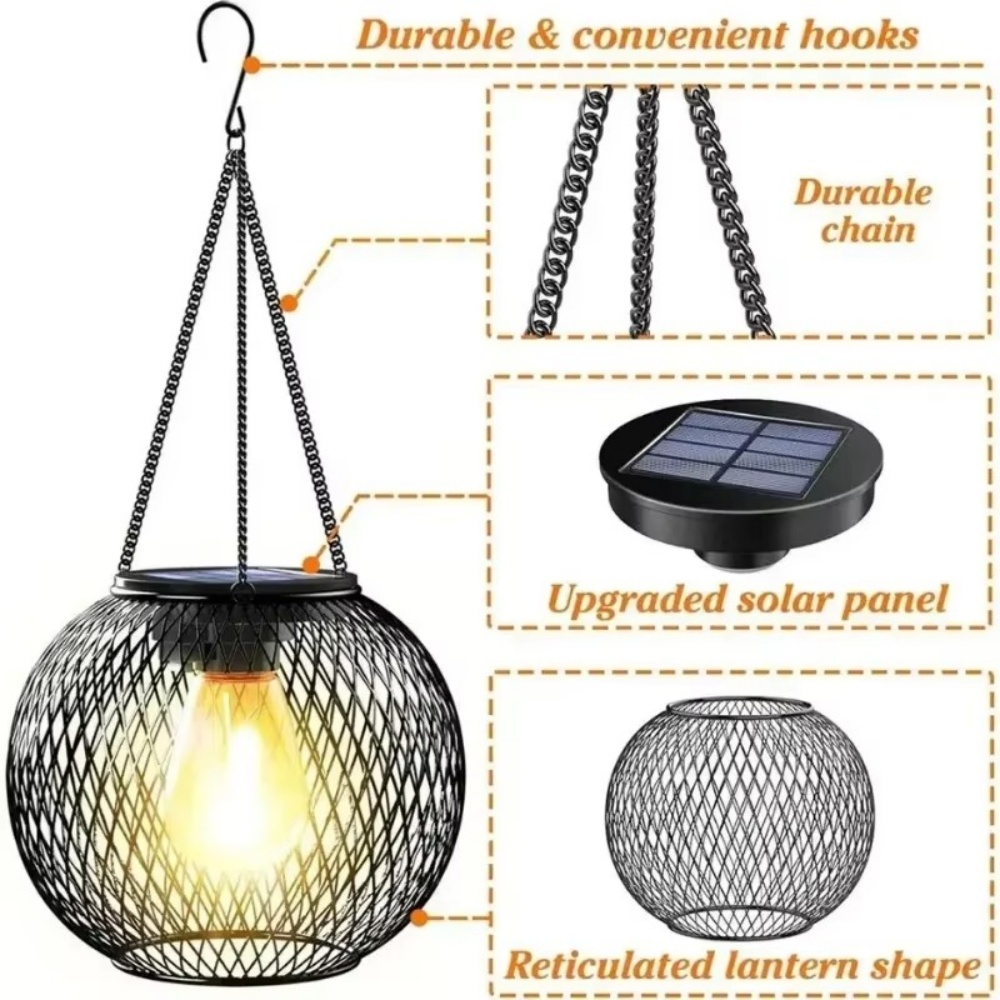 Lanterna Solar de Ferro para E - Smart Garden Solar avaliação e preço